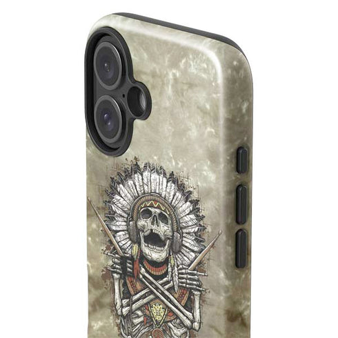 Liquid Blue Tribal Beats iPhone 16 Plus Impact Case